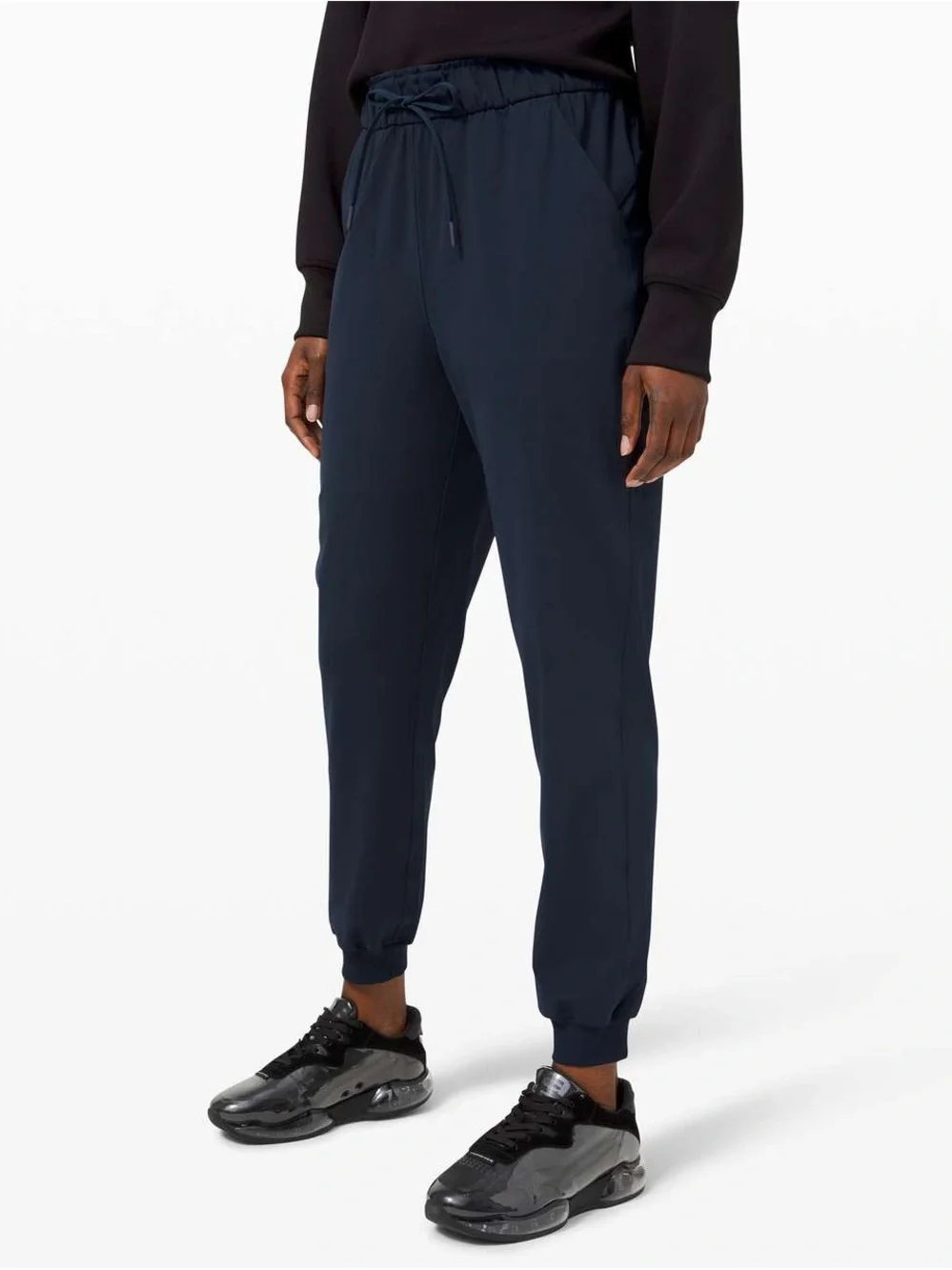 lululemon athletica Women's Navy Track Joggers with Drawcord Size 6